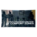 "No Comfort Zones" Motivational Durable Tapestry - Home Decor Item, Hanging Wall Art, College Flag Banner, Room Decor, Living Room Display, Outdoors Use Accessory