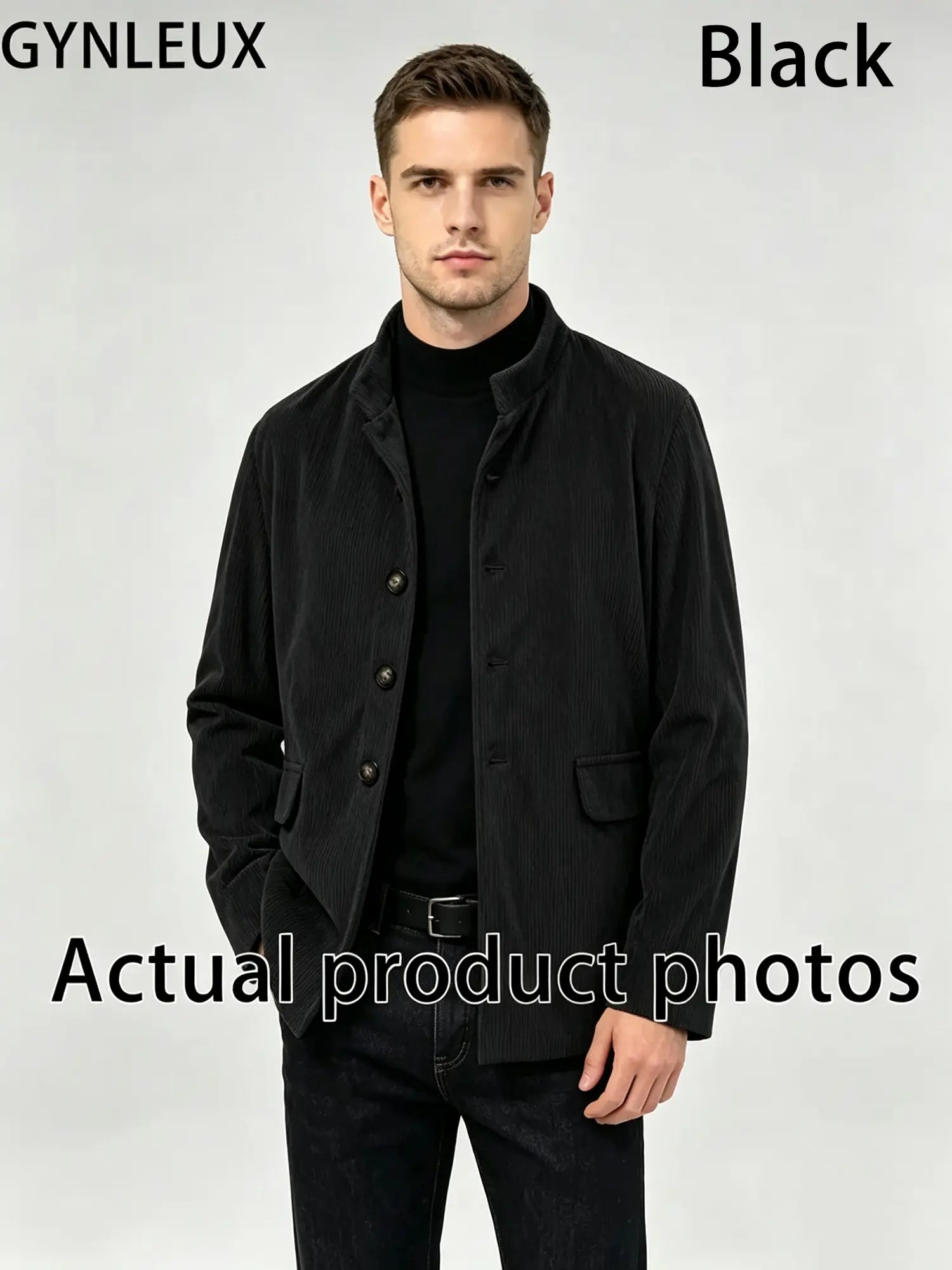 Mens Solid Color Stand Collar Buttons Pockets Jacket Cardigan Suit For Spring Autumn Daily Business Casual Commute Outdoor Dating Travel Everyday Male Fashion Suit Jacket Outfit Formal Menswear Loose Overall Stylish