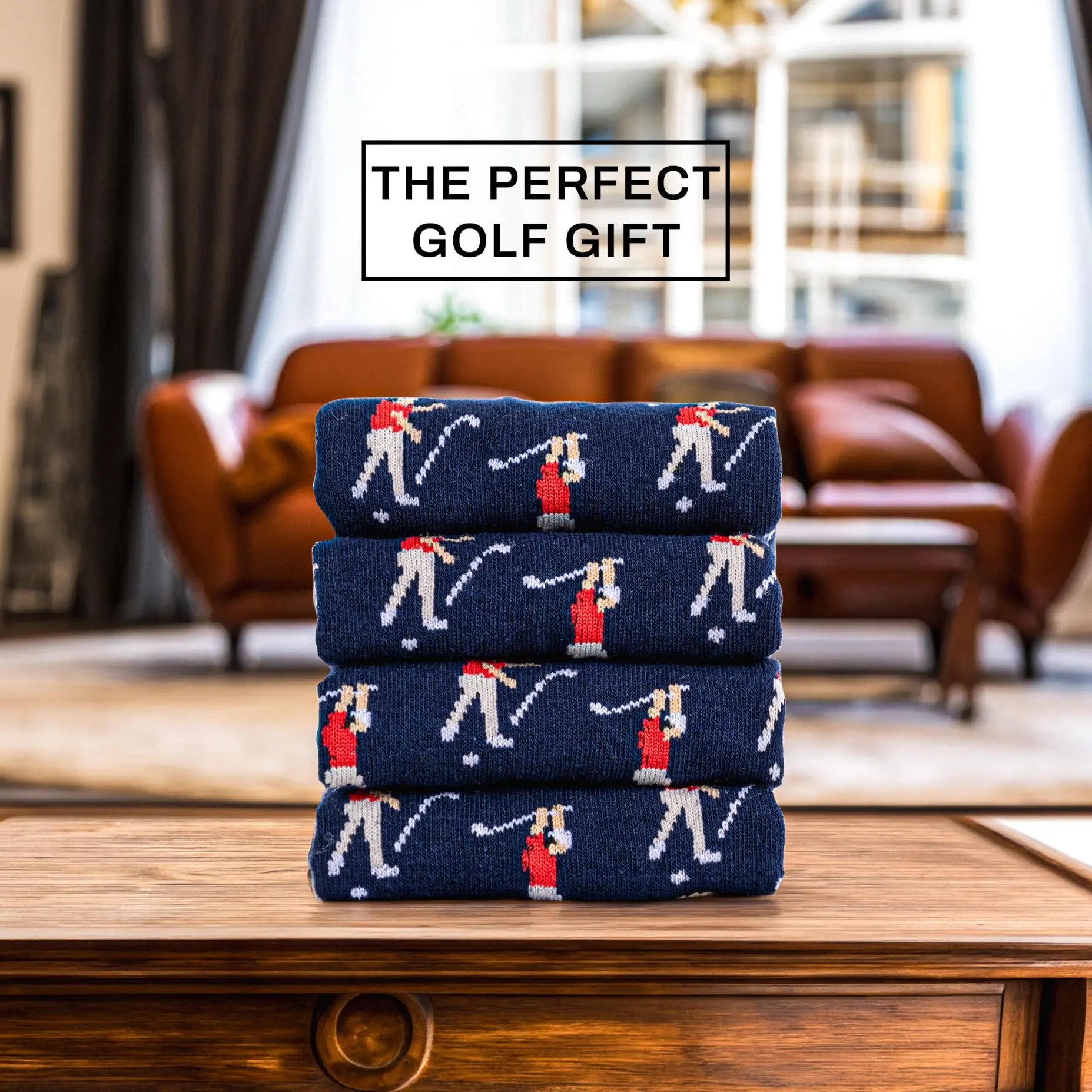 Golf Socks - Funny Angry Golfer Socks - Funny Golf Gift for Men - 1 Pair per Pack - Size 10-13 Socks, Fathersday Gift, Christmas Gifts
