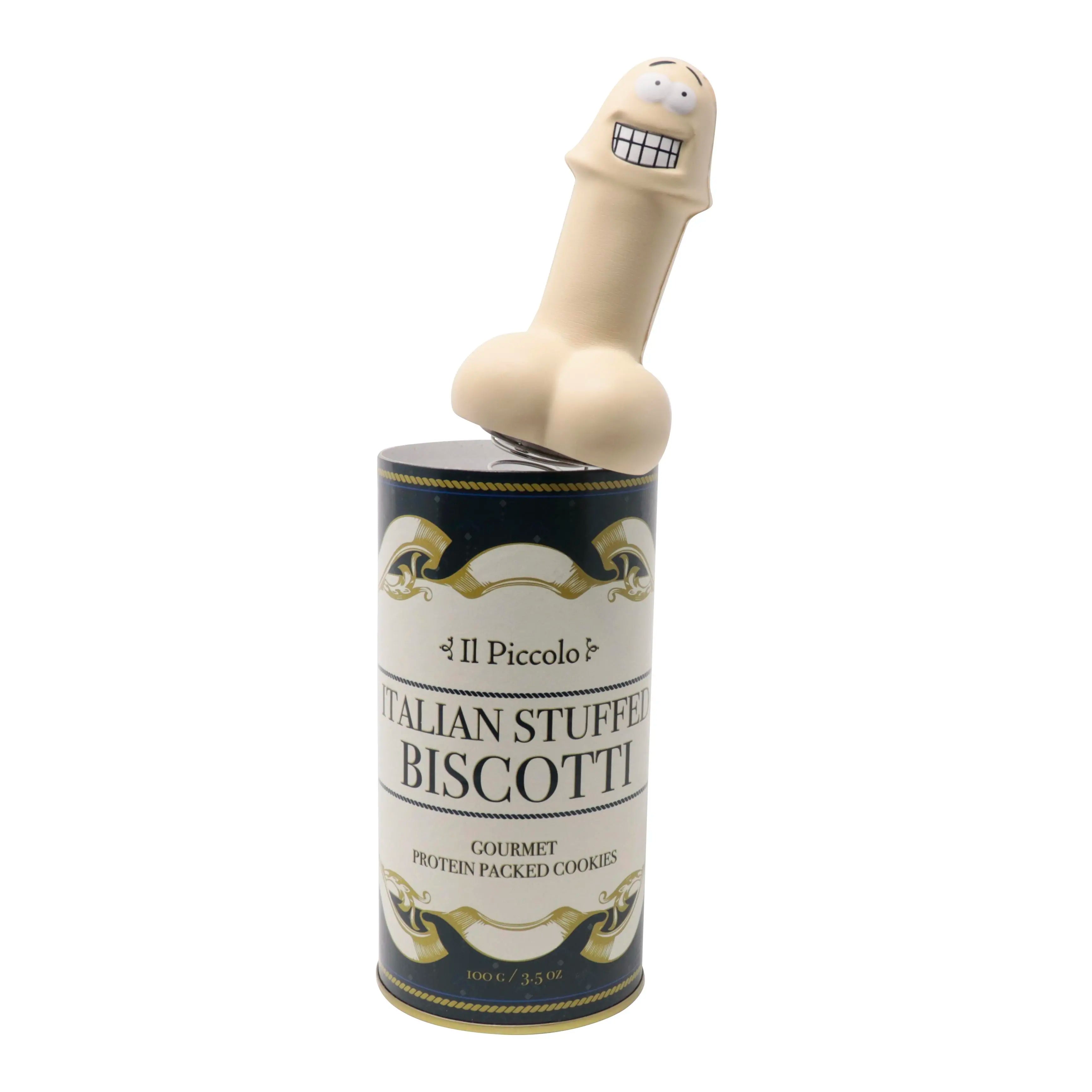 Popping Pecker (Il Piccolo Italian Stuffed Biscotti) by FUN Delivery – Surprise Prank Gift | Funny Valentine’s Day, White Elephant & Gag Gift | April Fools Party Joke | Novelty Pop-Up Trick, Funny Gifts For Guys, Oddities Gifts