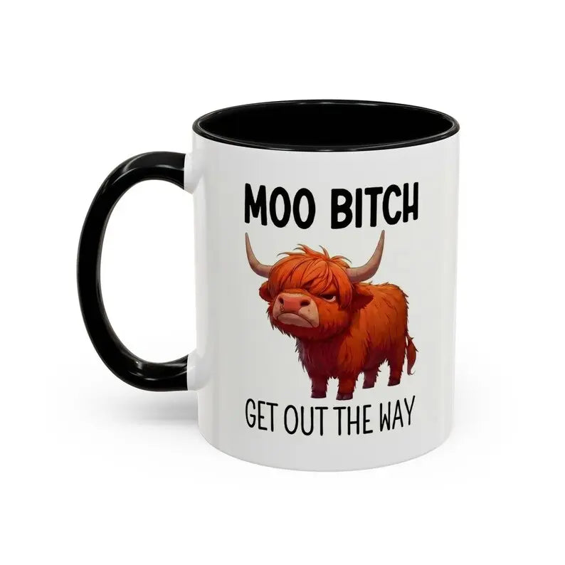Funny Highland Cow Quote Ceramic Mug