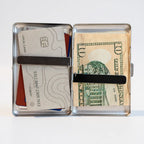Vintage Metal Wallet Card Holder Case