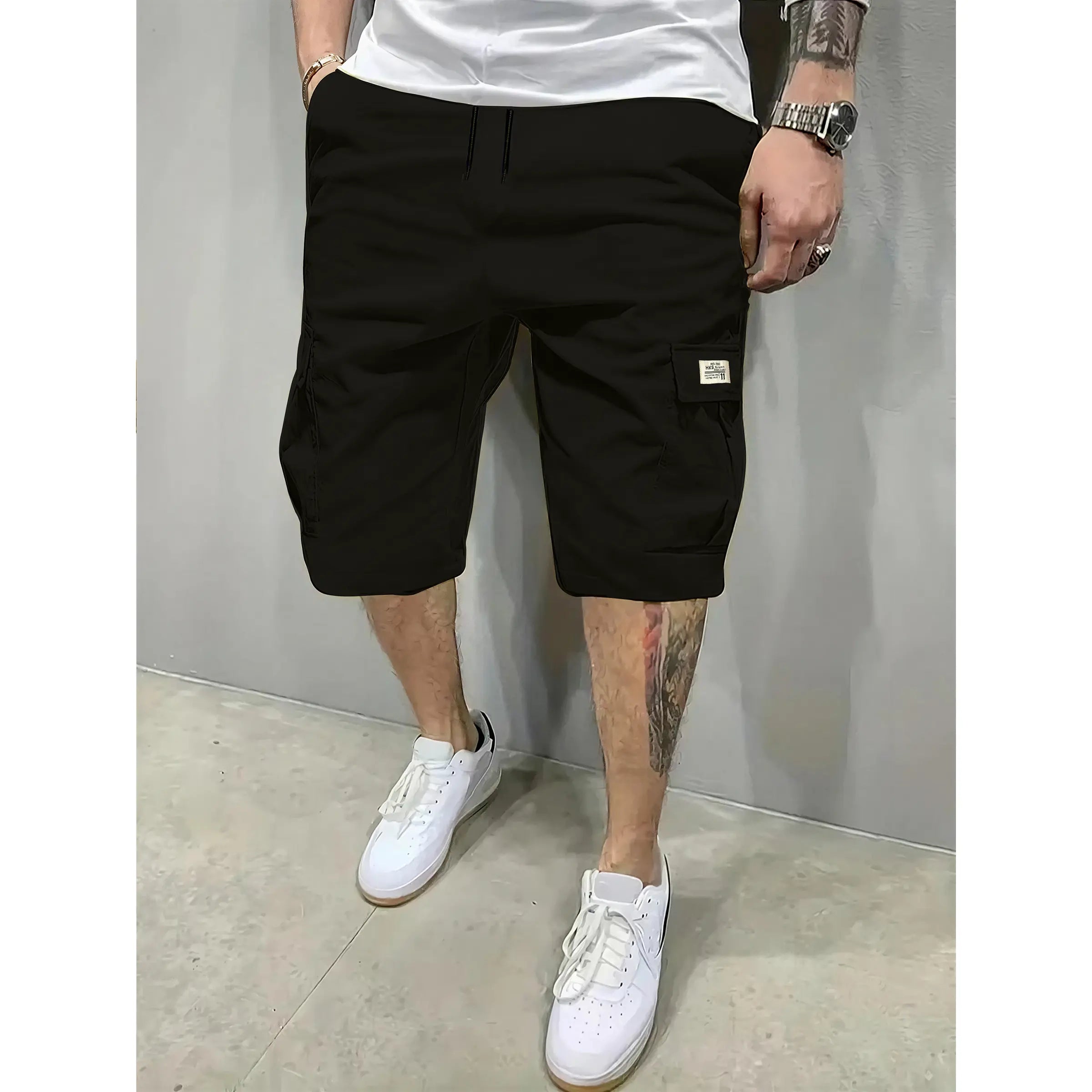 Men's 3-Piece Fitted Casual Shorts Set