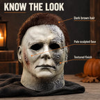 Michael Myers Mask & Scary Skull Mask, Halloween Horror Masquerade Men's & Women's Cosplay Party Mask, Bloody Michael Myers & Scary Skull Adult Costume Scary Cosplay The terrifying atmosphere is at its peak