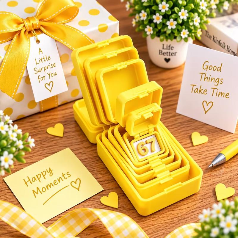 67 Surprise Nesting Gift Box, Multi-Layer 3D Printed Prank Box, Funny Unboxing Gift for Kids & Teens, Birthday Party & Holiday Gag Gift