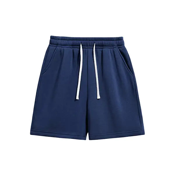 4-pack summer men’s shorts with a simple pocket design—versatile casual athletic shorts for everyday wear, featuring a drawstring waist for comfort.summervibes