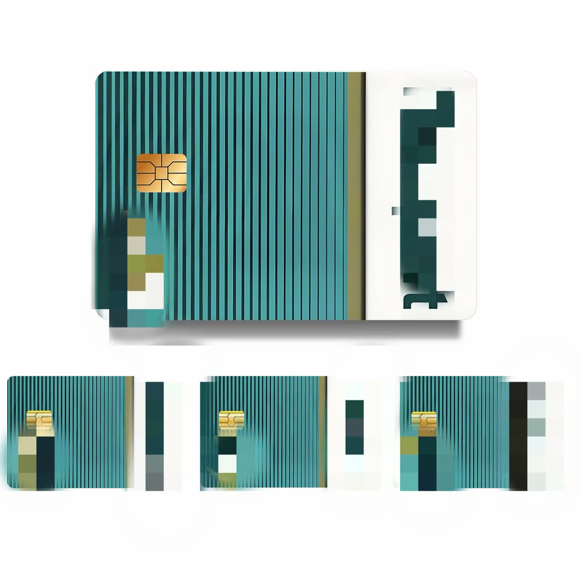 Vintage Style Card Skin Sticker – Slim Waterproof Scratch-Resistant Bank Card Wrap, Easy Apply & Remove