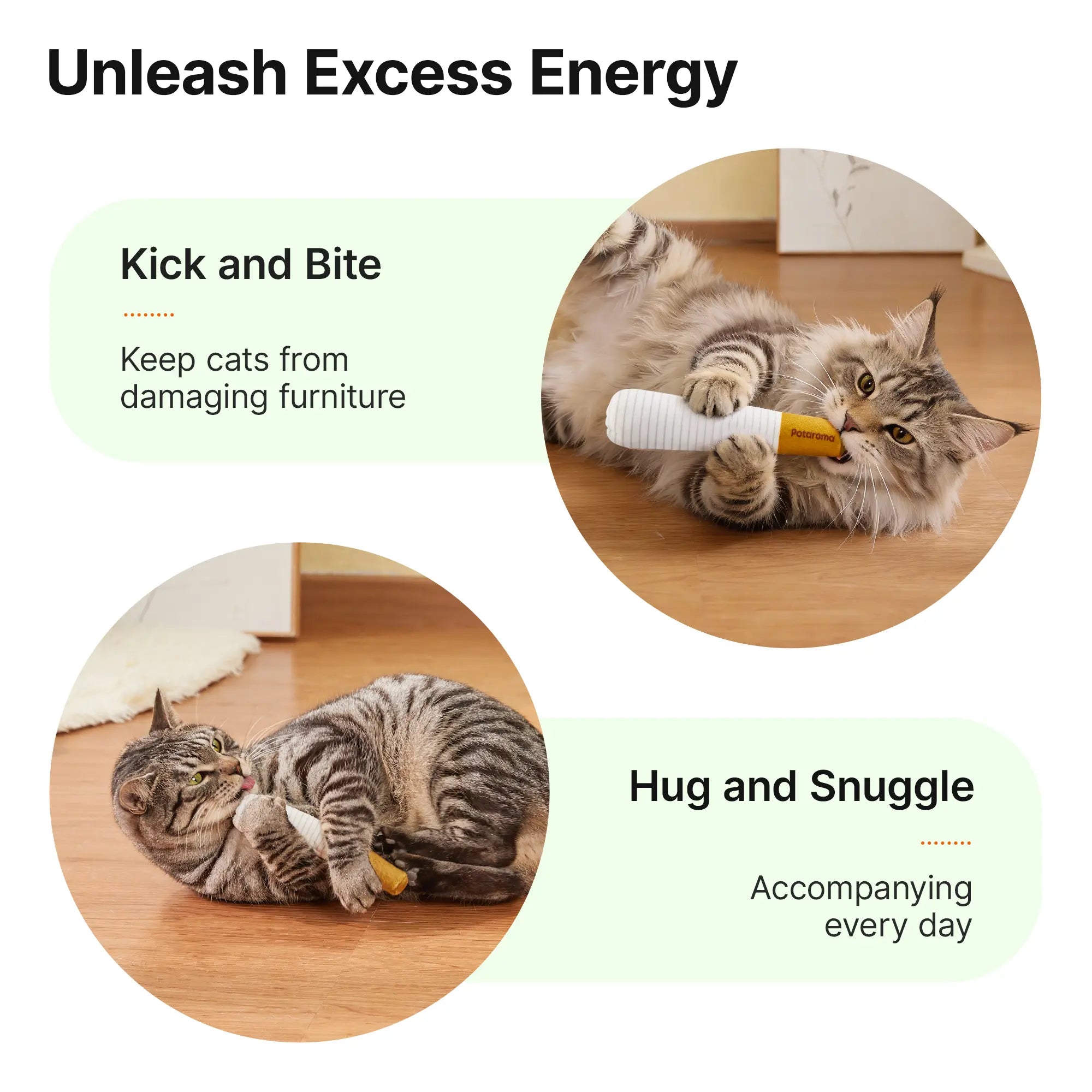 Potaroma Catnip Toys with 15,000mg A+ Premium Natural Catnip – Baby-Grade Interactive Chew & Kicker Toys for Indoor Cats & Kittens, Boredom & Stress Relief #SummerVibes #petlovers