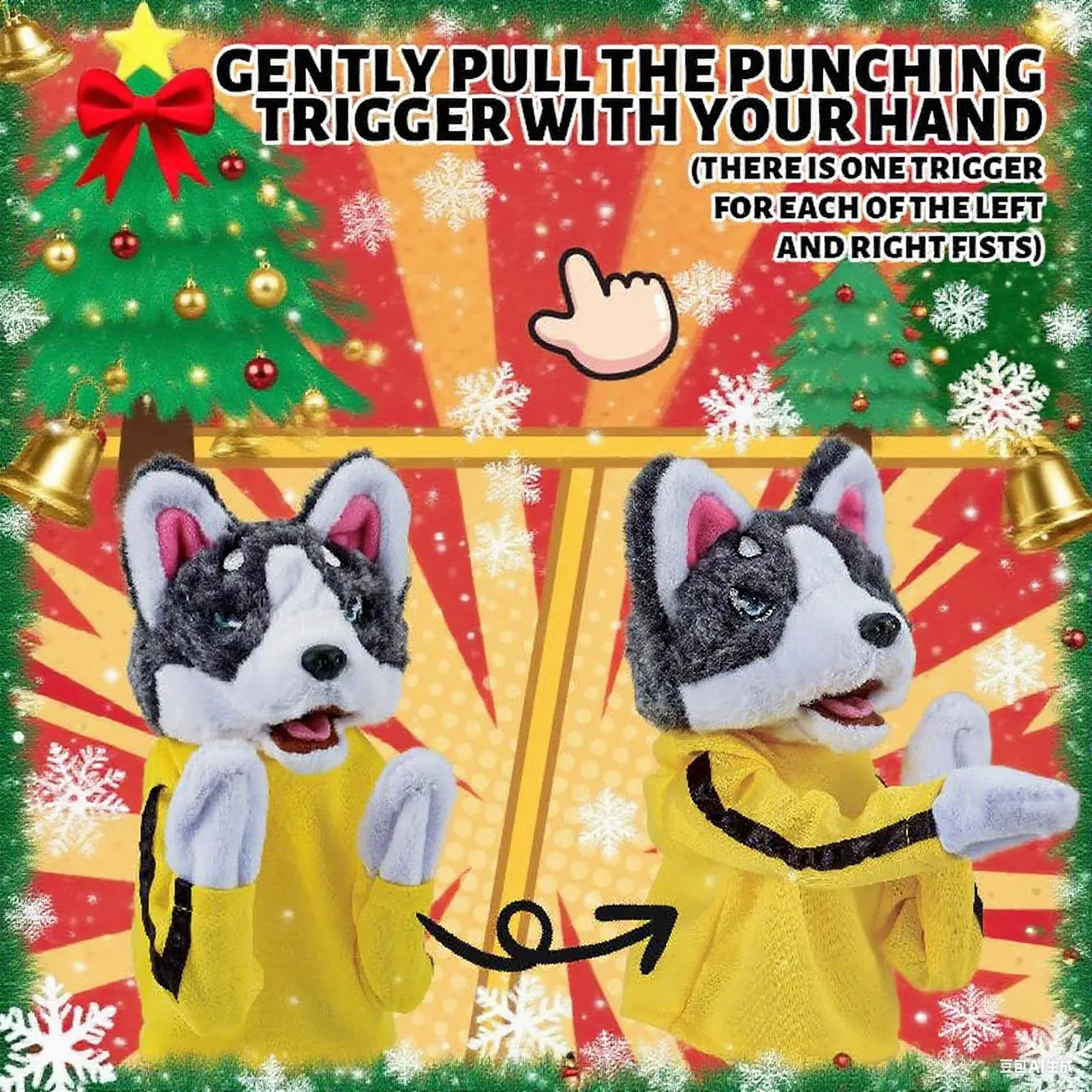 A-Da Animal Boxing Hand Puppet - Kids' Interactive Colorful Boxing Fight Toy, Bruce Lee Style, Best Boy Gifts for Fun Play, Novelty Gag Toy