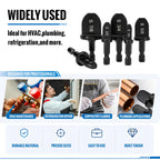 GJANSH Swaging Tool Drill Bit Set, HVAC Repairing Set Air Conditioner Copper Pipe Reamer, Manual Pipe Swage Tool Drill Bit Soft Copper tubing 1/4''， 3/8''，1/2''， 5/8''，3/4''，7/8'' Bits Set, TikTokShopBlackFriday