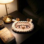 Crochet Animal Glasses Holder, Bunny Bear Lambie Kit Sunglasses Case, Portable Eyewear Organizer, Nightstand Decoration, Graduation Gift for Her