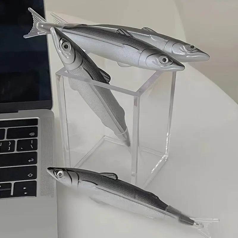 Fish Shaped Ballpoint Pen, 1/3 Pcs Cute Ocean Fish Ballpoint Pen, Creative Salty Fish Simulation Pen, Pens for Students and Adults, Gift Pen
