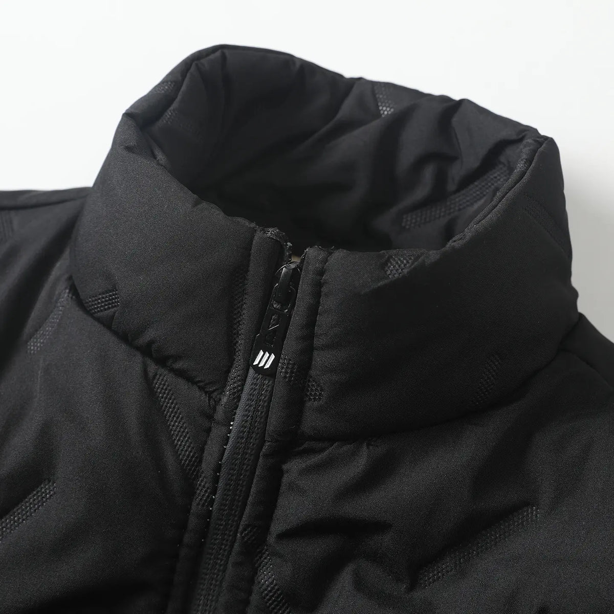 Men's Fleece-Lined Winter Vest with Stand-Up Collar
