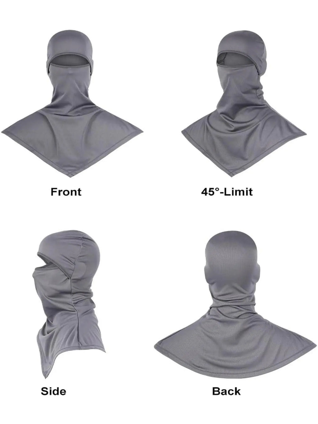 6 Pack Breathable Long-Length Full Face Mask for Men & Women, Sun Protection Quick-Dry Fishing Head Cover, Sweat-Absorbent Sports Balaclava
