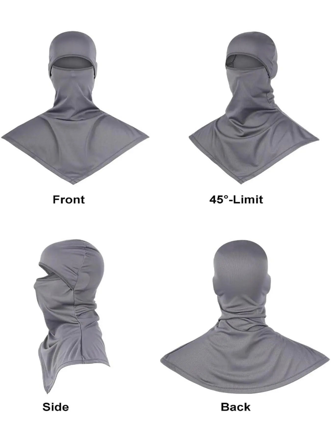 6 Pack Breathable Long-Length Full Face Mask for Men & Women, Sun Protection Quick-Dry Fishing Head Cover, Sweat-Absorbent Sports Balaclava