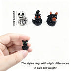 Mini Devil Ghost Skull Resin Ducks, Cute Spooky Desktop Decor, Creative Desktop Ornament, Mini Garden Ornament, Home Decor Ornament, Halloween Christmas Decoration, Party Gift, Decorative Piece, Decorative Ornaments