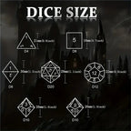 Rotating Eye Dnd Dice Set, 7 Piece Liquid Core Polyhedral Dice Game for Dungeons & Dragons Rpg, Resin Sharp Edge D&d Dice