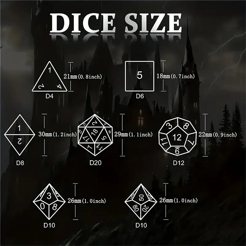 Rotating Eye Dnd Dice Set, 7 Piece Liquid Core Polyhedral Dice Game for Dungeons & Dragons Rpg, Resin Sharp Edge D&d Dice