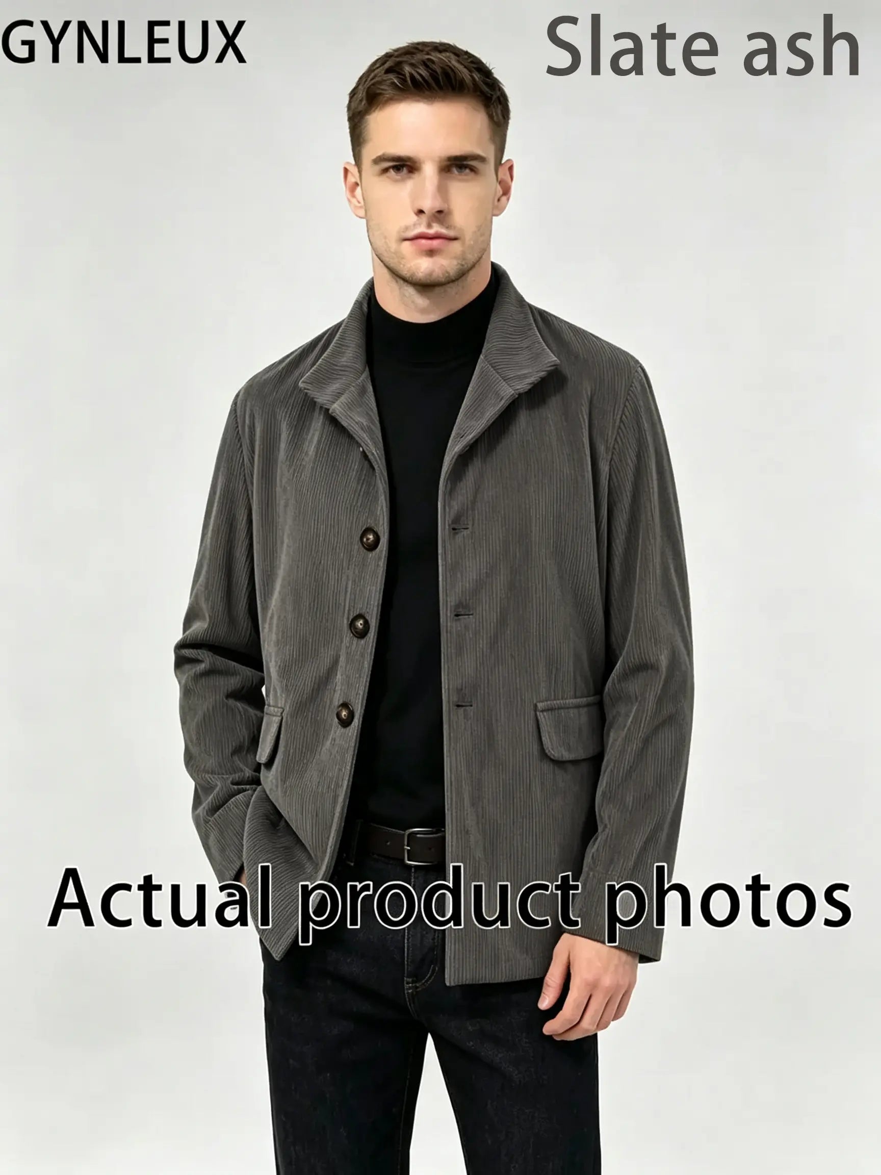 Mens Solid Color Stand Collar Buttons Pockets Jacket Cardigan Suit For Spring Autumn Daily Business Casual Commute Outdoor Dating Travel Everyday Male Fashion Suit Jacket Outfit Formal Menswear Loose Overall Stylish