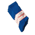 4 Pairs Natural 98% Cotton Crew Socks - Seamless, Breathable, Cozy Fall & Winter Socks for Women & Men