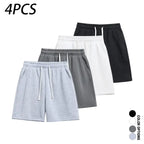 4-Pack Men's Athletic Casual Shorts: Lightweight Everyday Summer Shorts
