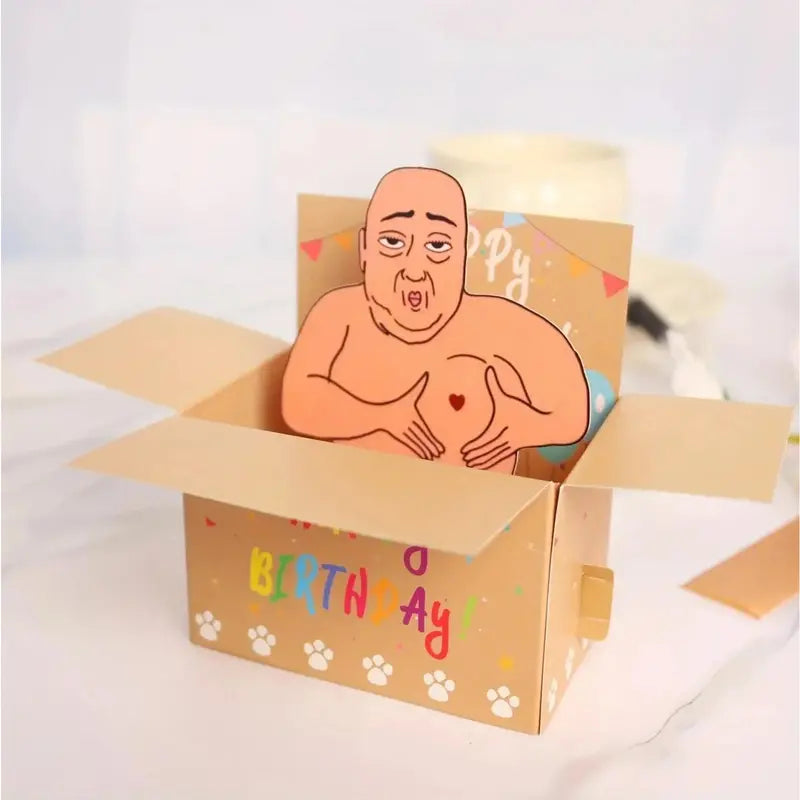 3D Popup Birthday Card, Funny Interactive Art Greeting Card with Character Design - Sports, Gaming Fan Shop Gift for Friends, Birthday Cards