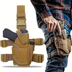 Universal Tactical Right Thigh Leg Holster with Magazine Pouch