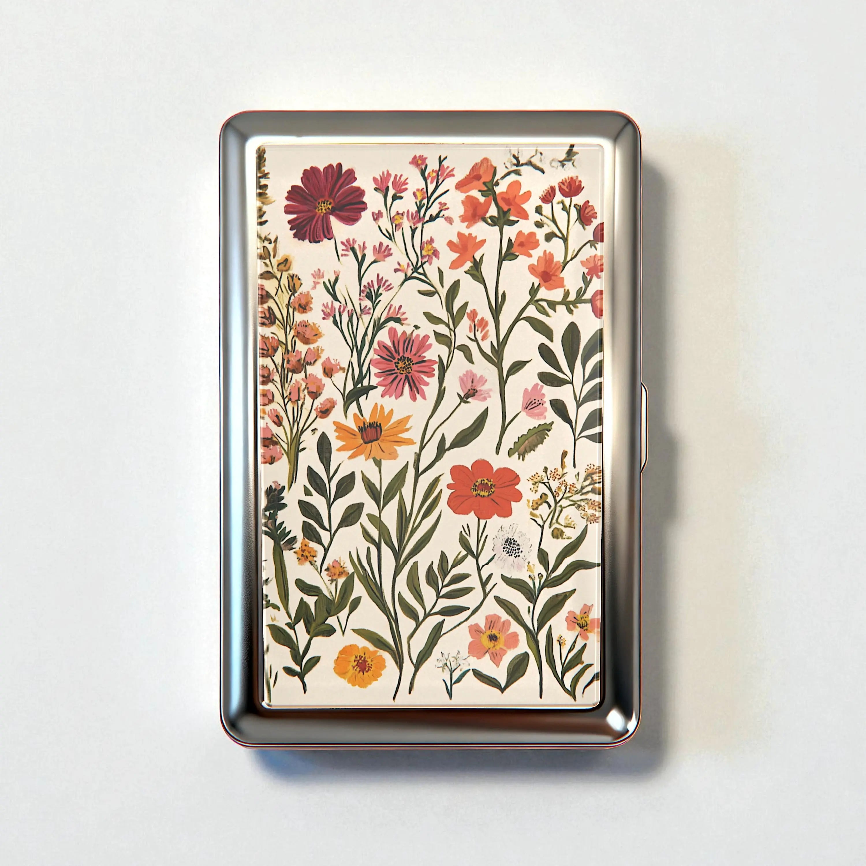 Vintage Metal Wallet Card Holder Case