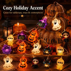USB-Powered Pumpkin LED String Lights, 59.06–118.11-Inch Halloween & Fall Hanging Garland, Warm Festive Lights for Mantel, Window, Bedroom, Party, Thanksgiving & Home Decor