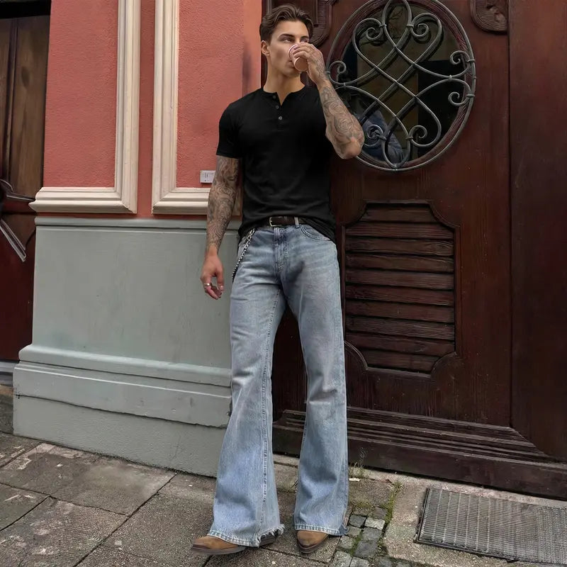 JMIERR Men's Plain Muscle Slim Fitted Henley Shirts Crewneck Longline T-Shirt Gym Workout Athletic Shirt Tees with Button Menswear Casual Tops,Men's Classic Streetwear Clothing for Daily Wear,Fall Fashion Outfits 2026