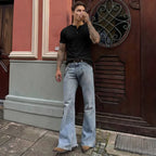 JMIERR Men's Plain Muscle Slim Fitted Henley Shirts Crewneck Longline T-Shirt Gym Workout Athletic Shirt Tees with Button Menswear Casual Tops,Men's Classic Streetwear Clothing for Daily Wear,Fall Fashion Outfits 2026