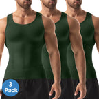 1/2/3/4 Pack Menswear Shapewear Compression Tank Top Daily Casual Undershirt Tummy Control Workout Underwear Shirt Body Shaper Breathable Elastic Soft Stretchy Fabric Sports Sleeveless Fitted