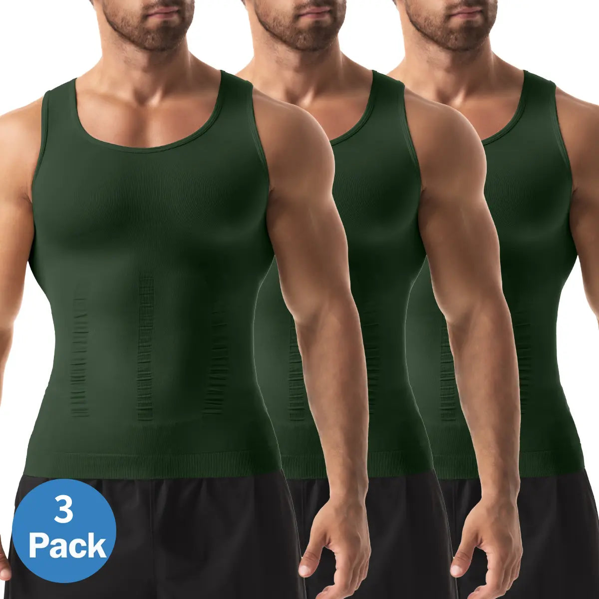 1/2/3/4 Pack Menswear Shapewear Compression Tank Top Daily Casual Undershirt Tummy Control Workout Underwear Shirt Body Shaper Breathable Elastic Soft Stretchy Fabric Sports Sleeveless Fitted