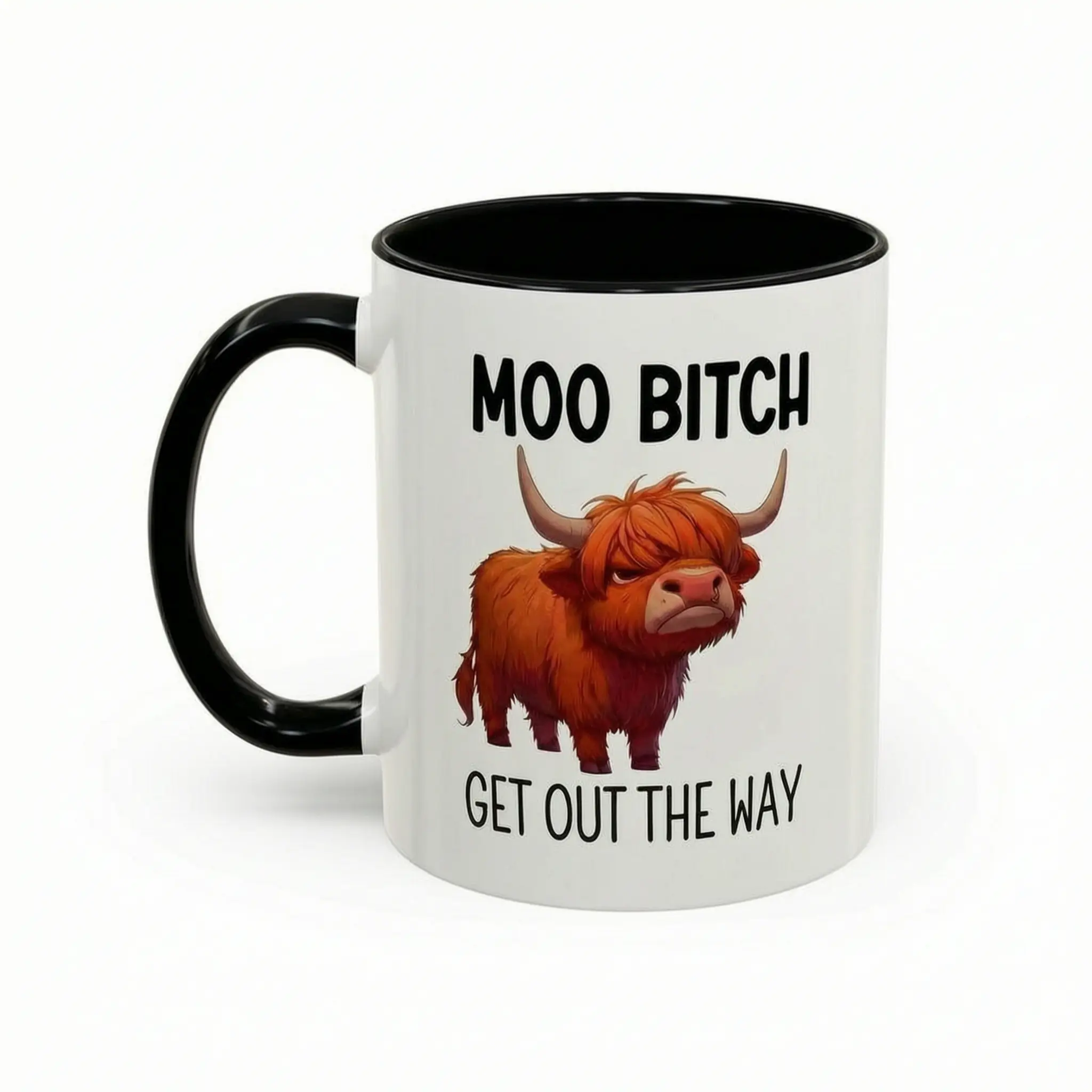 Funny Highland Cow Quote Ceramic Mug