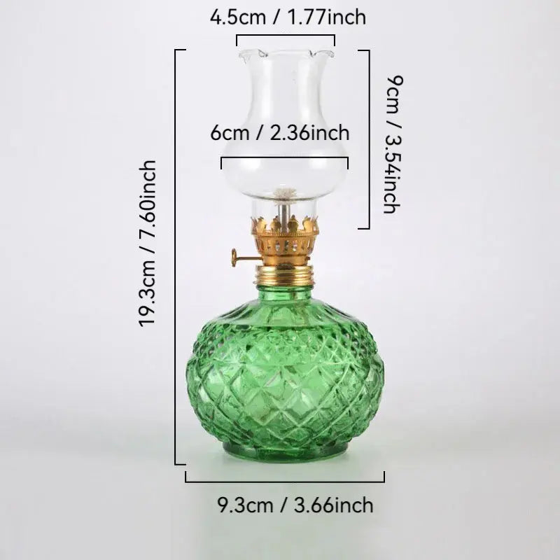 Vintage Style Oil Lamp with Glass Candle Holder, Crystal Decorative Lamp for Weddings Housewarming Home Decor, Interior Decoration Accessory, Home Accessories #GLOBAL PICKS