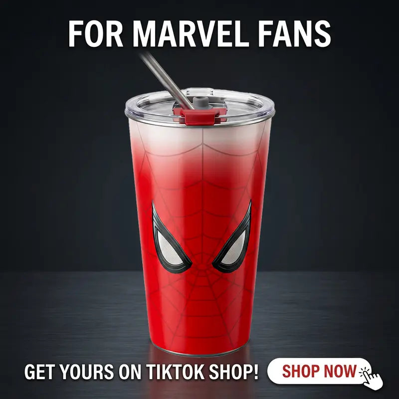 Marvel Spider-Man 700ml Cold-Only Insulated Tumbler with Lid and Straw