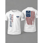 USA Bi50th Anniversary T-Shirt 1776-2026 - Celebrate 250 Years of American Heritage with a Comfortable 180G Unisex Black T-shirt with Flag Design (stars and Stripes), Suitable for Both Men and Women, Perfect for Any Occasion