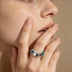 GGIRL Personalized Stainless Steel Vintage Frog Ring Cute Little Frog Ring Adjustable Opening for Men and Women,Unique Couple Ring, Quirky Movable Tongue Frog Design, Creative Novelty Statement Ring, Ideal Gift for Friends on Birthday Daily Halloween