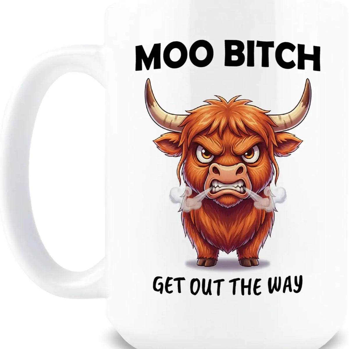 Funny Highland Cow Quote Ceramic Mug