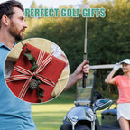 Arttodo Unisex Retractable Golf Swing Trainer - Portable Golf Training Equipment, Telescopic Club, Click Feedback Stick, Grip Aid, Warm-Up Tool, Strength & Tempo Enhancer, Gift for At-Home Use