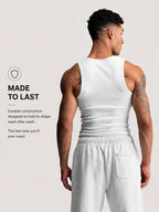 Haus | Premium Ultra-Soft Cotton Fitted Tanks 3 Pack / 6 Pack
