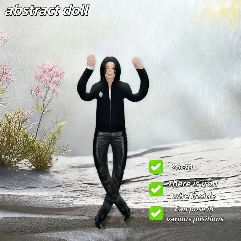 Michael Jackson Plush Prop Doll - Abstract Multi-Jointed Collectible Figure