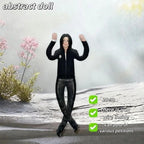 Michael Jackson Role-Playing Prop Doll, Plush Toy, Room Decor, Abstract Jointed Figure, multi jointed collectible, Gift Item, Trendy Character Accessory