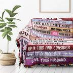 [mothers day gift ideas] Blanket Gifts for Wife Romantic Anniversary Birthday Gifts for Wife Her I Love You Presents for Wife from Husband to My Wife Warm Gifts for Christmas Valentine's Mother's Day