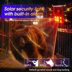 Solar Outdoor Motion Sensor Alarm with Recording and Flashing Light