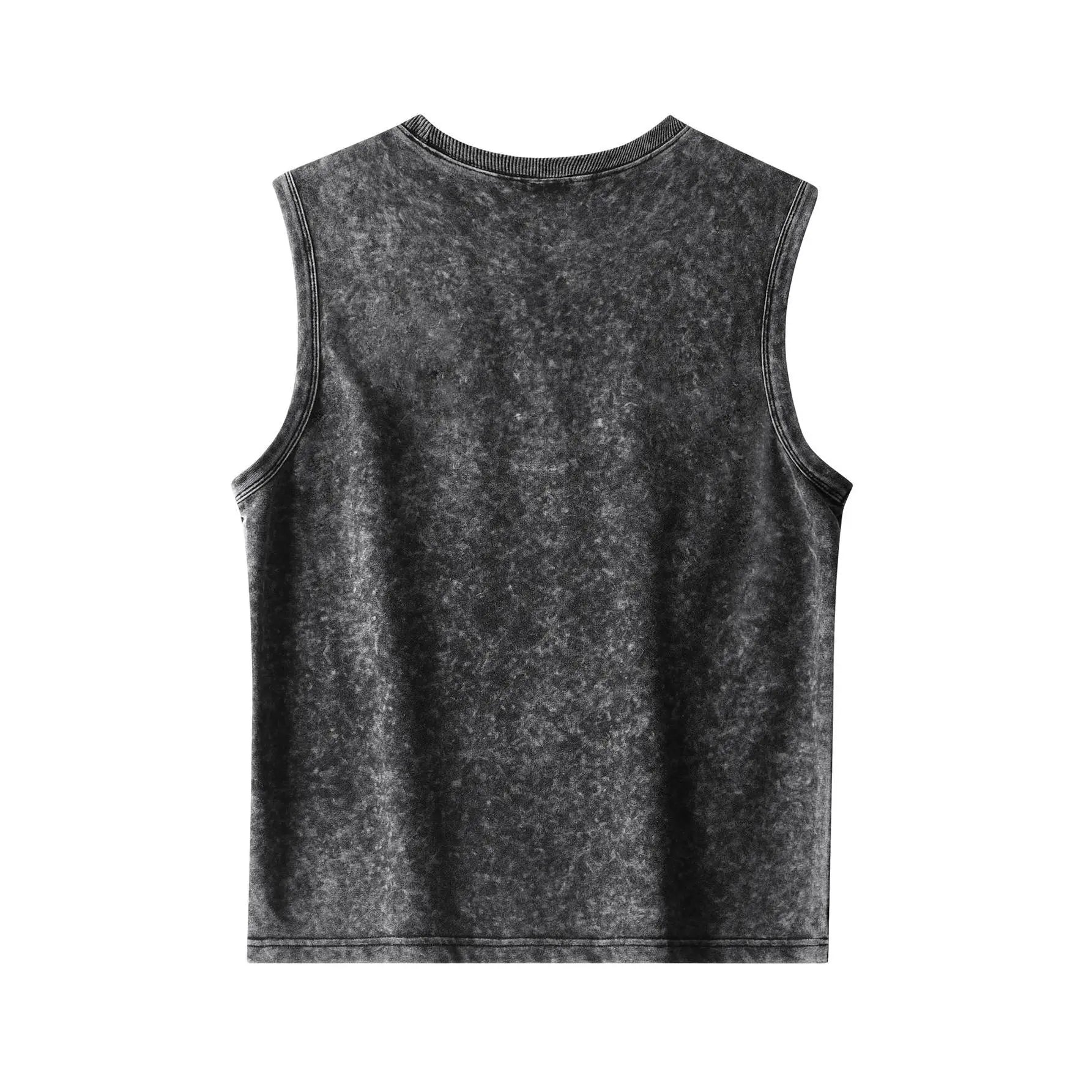 4-Pack Men's Vintage Acid Wash Tank Tops: Lightweight Casual Gym Vests