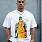 Men's Vintage Kobe Bite Character Cotton Short-Sleeve T-Shirt