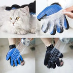 Upgraded 5-Finger Multifunctional Pet Grooming Deshedding & Massage Mitts Set