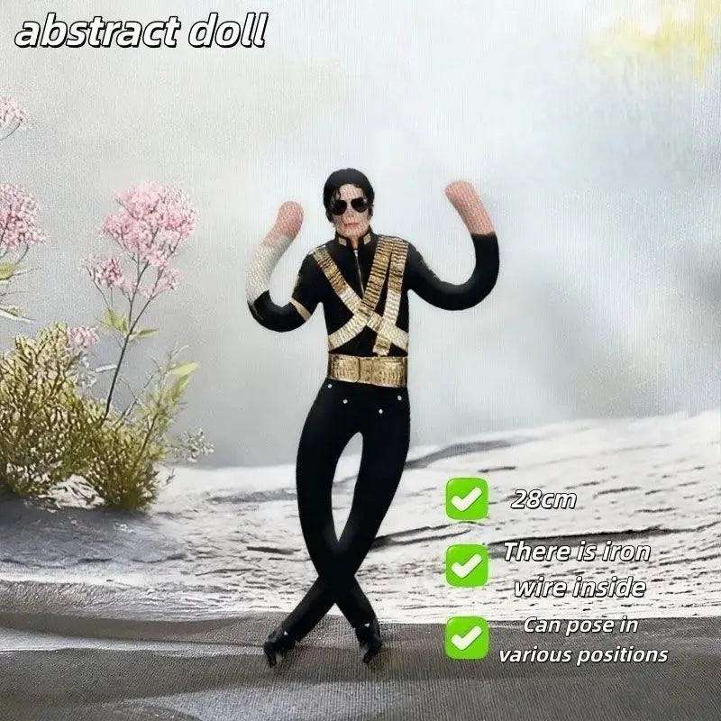 Michael Jackson Plush Prop Doll - Abstract Multi-Jointed Collectible Figure