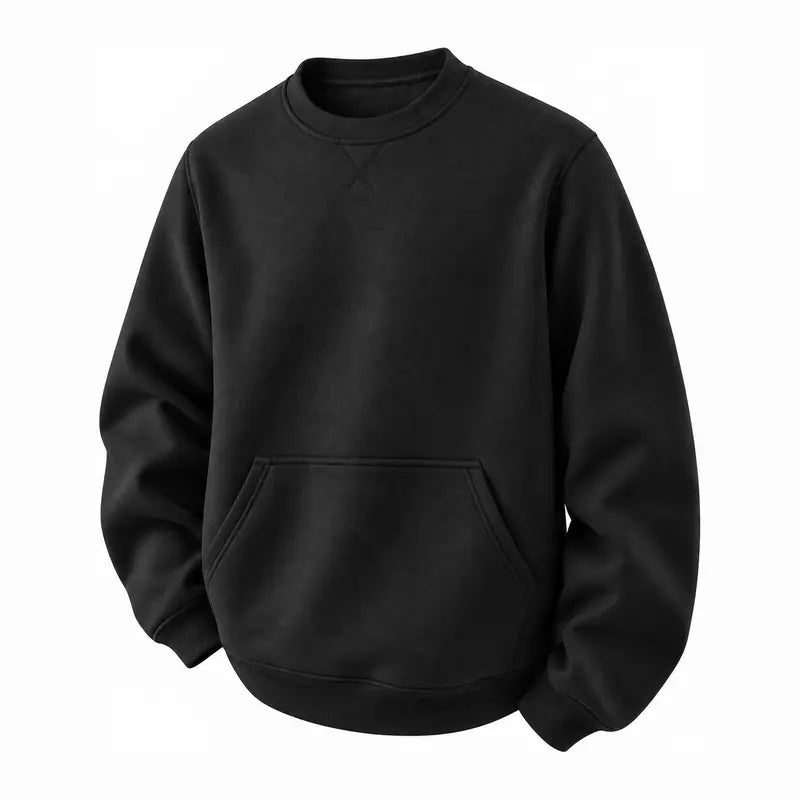3 Pack Men Fall Winter Crewneck Pullover, Loose Long Sleeve Crewneck Sweatshirt, Soft Casual Streetwear Top for Young Men Daily Hangout Outdoor Going Out Trendy Everyday Outfit